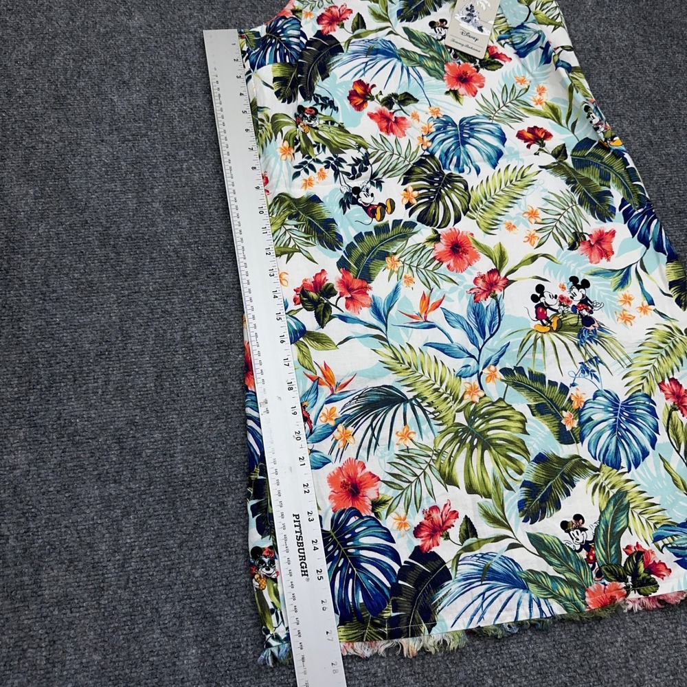 NEW Disney x Tommy Bahama Jungle Jubilee Shift Dress Womens XS 100% Linen Floral - Picture 9 of 11